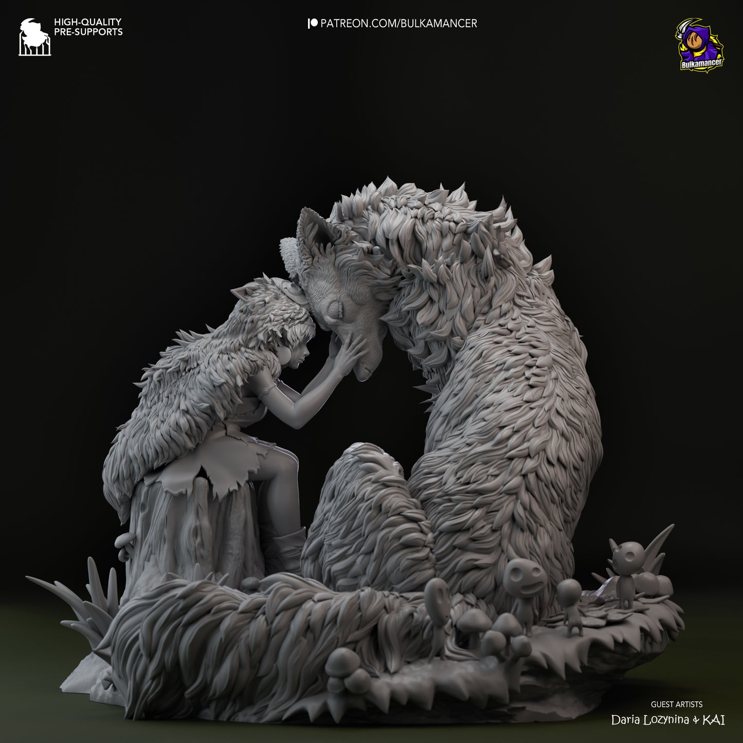 Princess Mononoke & Wolf