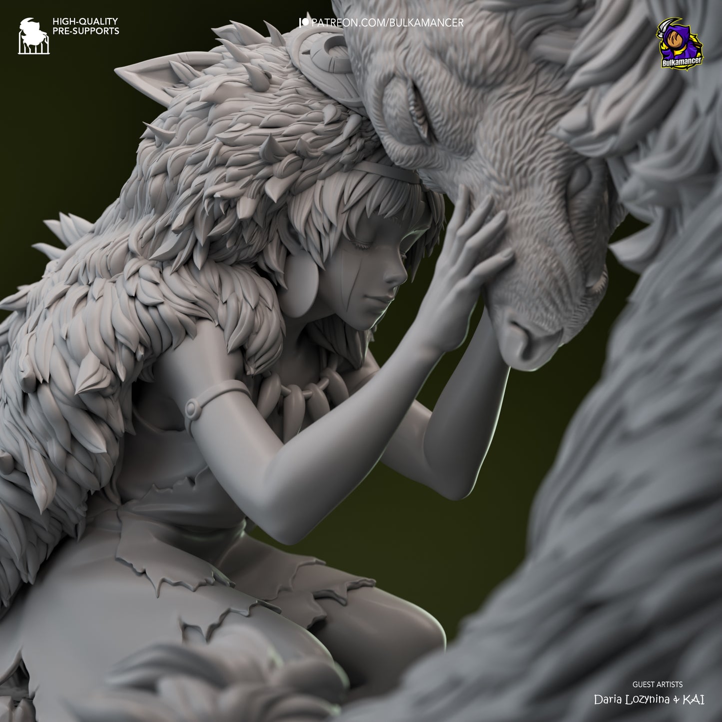 Princess Mononoke & Wolf