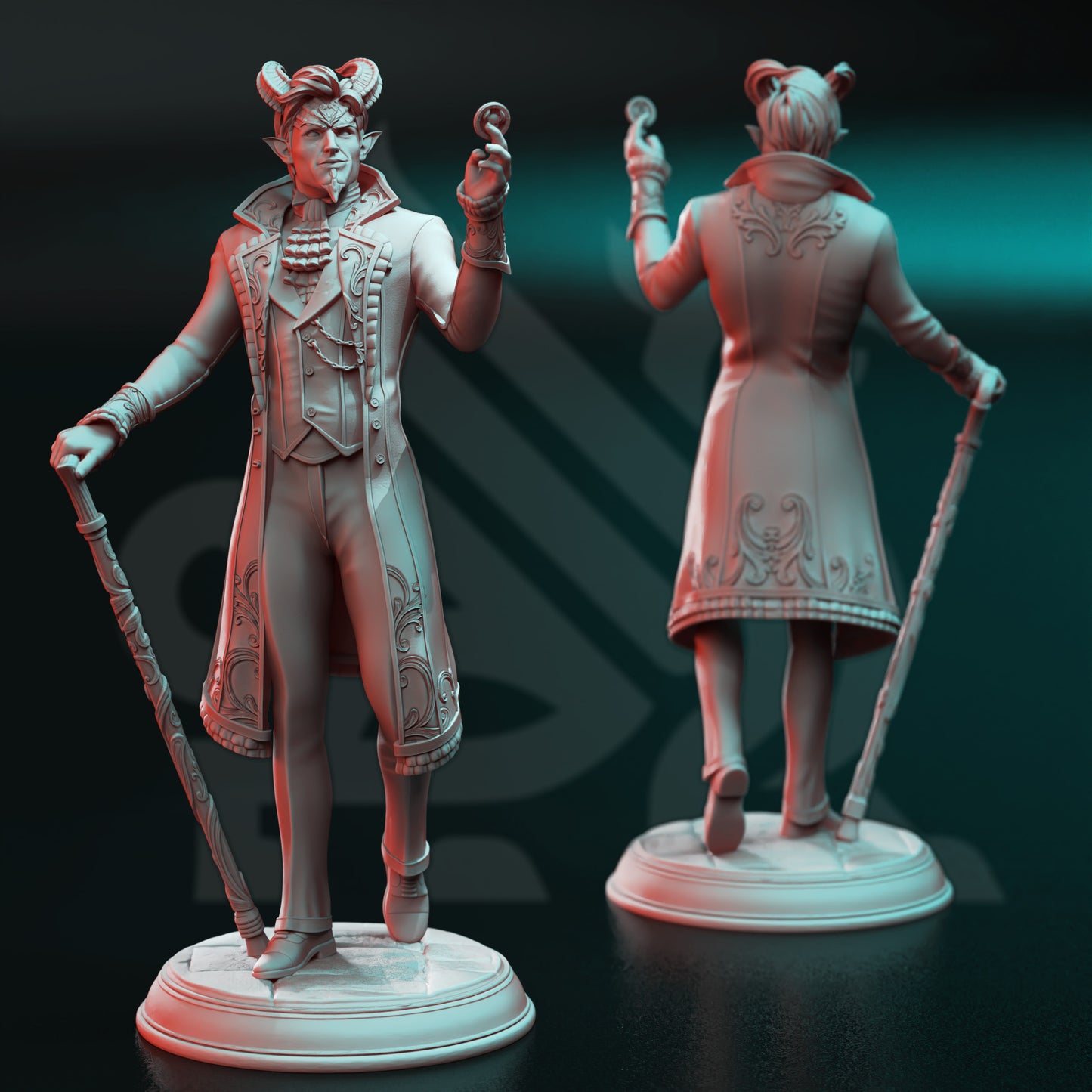 Tiefling Gambler - leader - Boss - Xarvir
