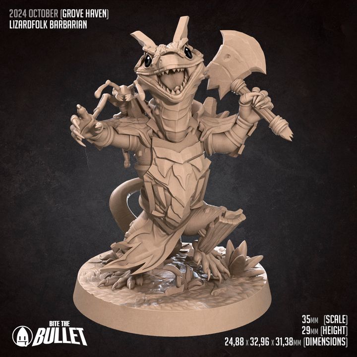 BTB Forestfolk - Lizard Barbarian