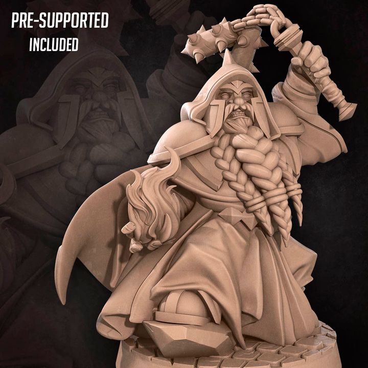 Duergar Cleric Casting "Sacred Flame"