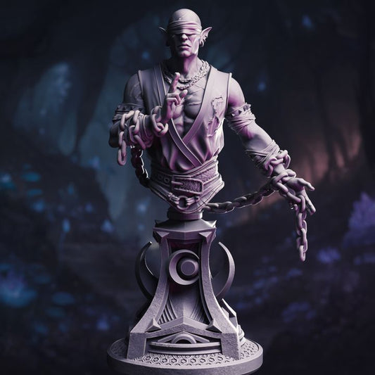 Lunar Drow Monk - BUST
