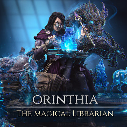 Magical Librarian - Orinthia - Diorama