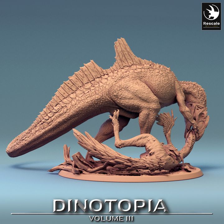 Dinotopia - Concavenator - Cry - Eating - No Crown
