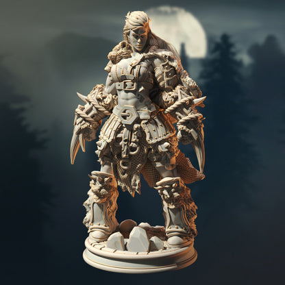 Human Berserker Barbarian - Werebear Form