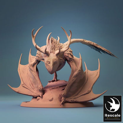 Mystical Kipine - Owl Wyrm with horns