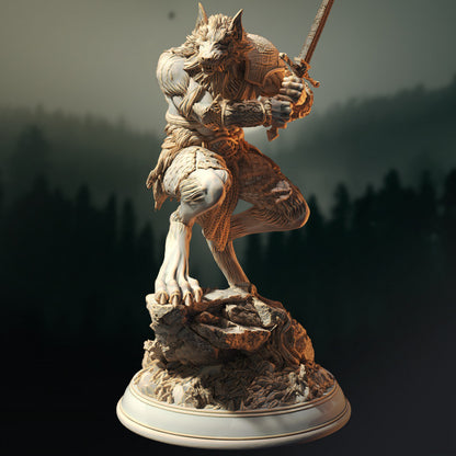 Human Wild Barbarian Fighter - Werewolf