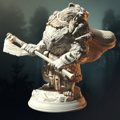 Viking Barbarian Berserker - Werebear Form