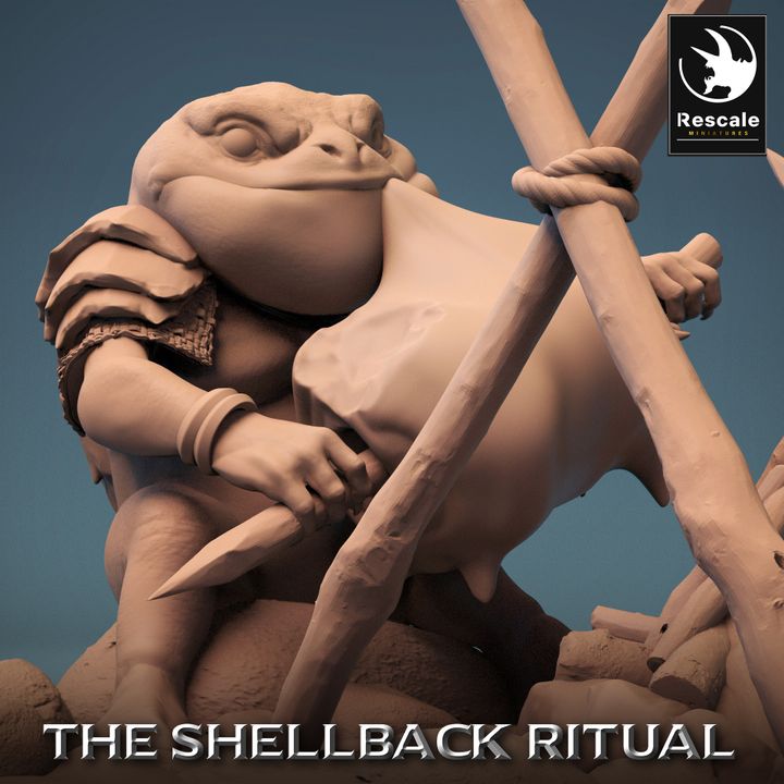 Shellback Croaker - Eating