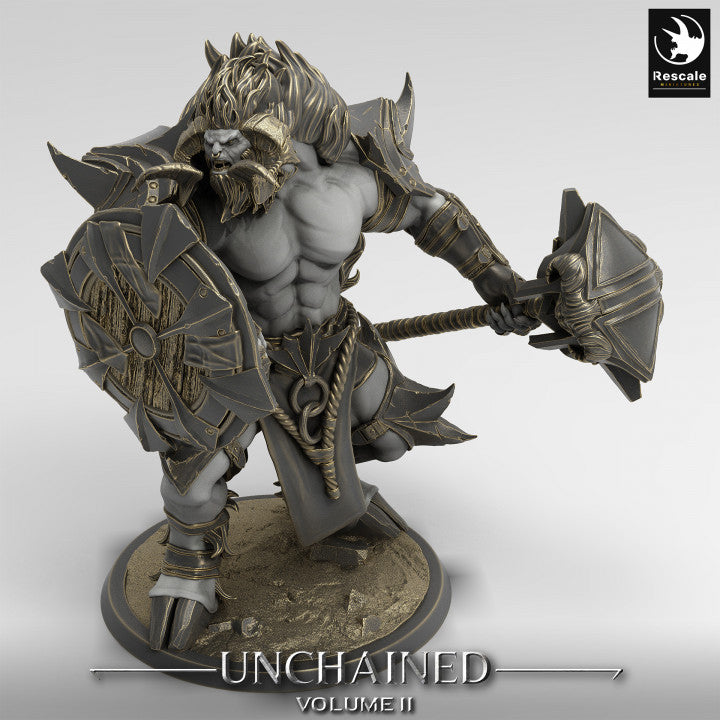 Unchained - Minotaur - Guard - Hammer