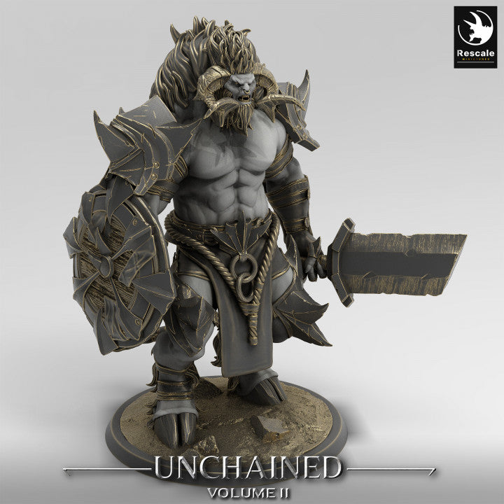Unchained - Minotaur - Stand - Sword