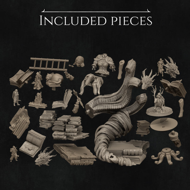 Magical Librarian - Orinthia - Diorama