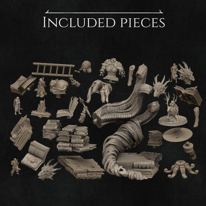 Magical Librarian - Orinthia - Diorama