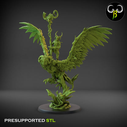 CB The Fae Wilds - Dryad Satyr Wind Rider - Lance - Wizard - Bannerman