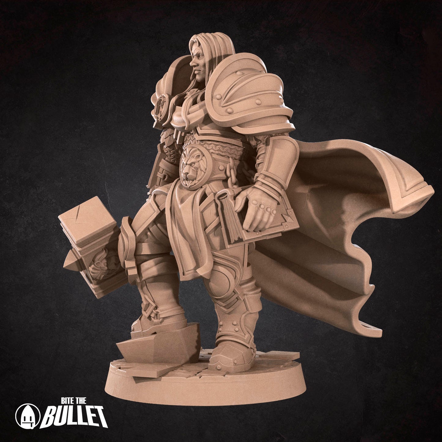 Human Paladin - Full Plate With Hammer