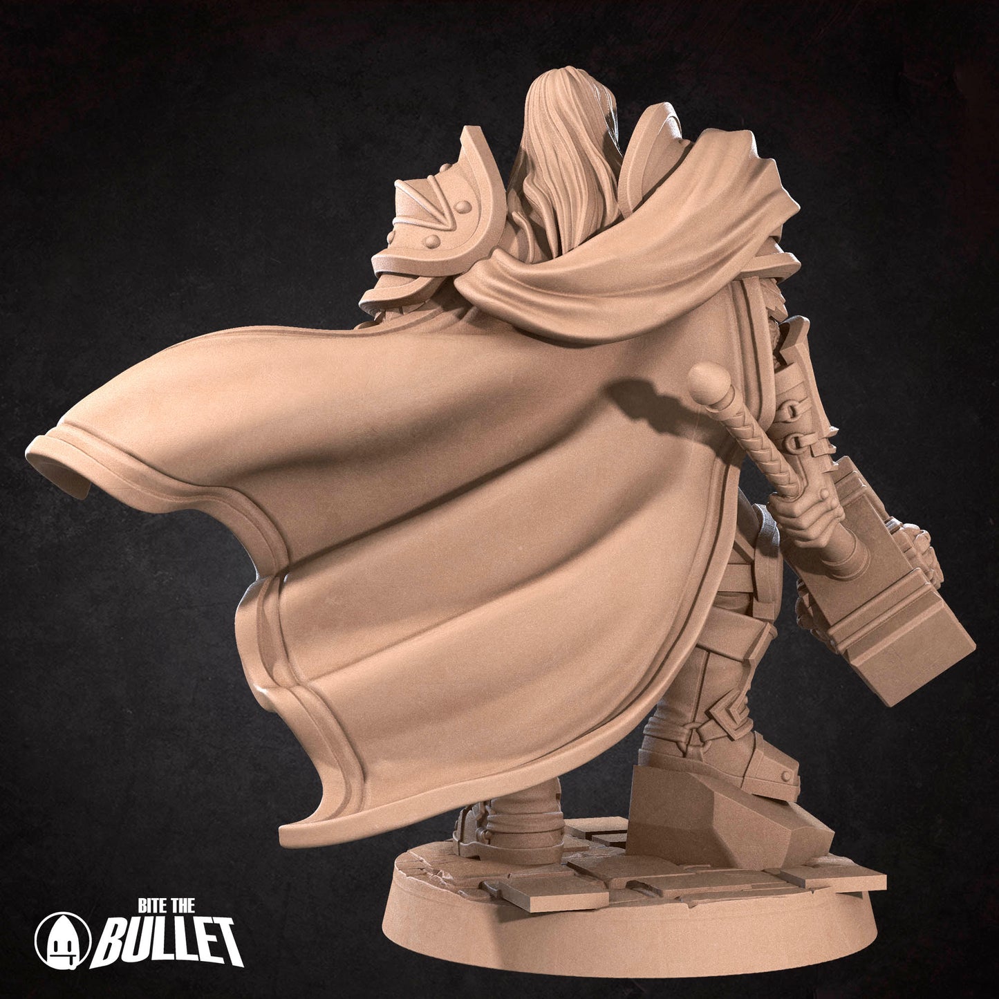 Human Paladin - Full Plate With Hammer