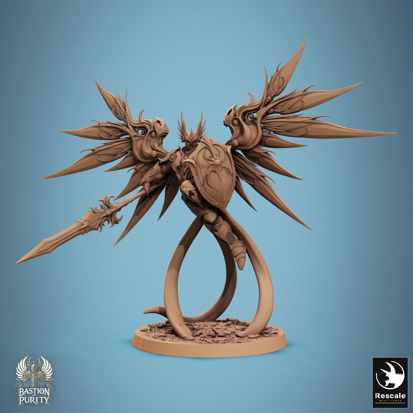 Aurelian Skyblade - Spear and Shield