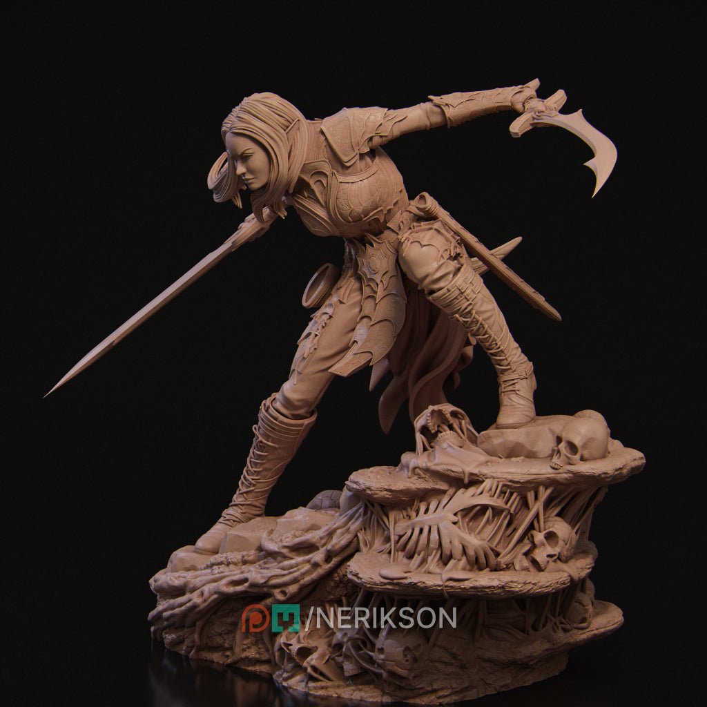 Iierin, Female Dark Elf Warrior
