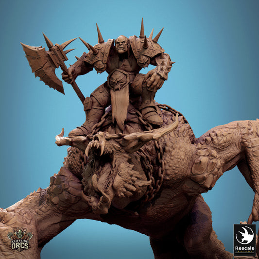 Wyvern Mounted Orc Boss - Walk