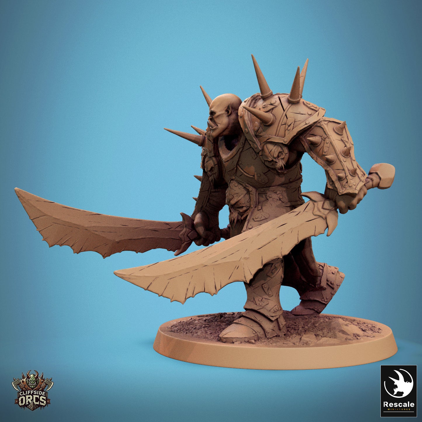 Brutal Orc - Stand - Double Sword