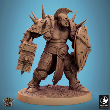 Brutal Orc - Stand - Hammer and Sword