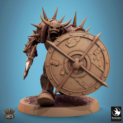 Orc Infantry Soldier - Charge - Halberd and Shield