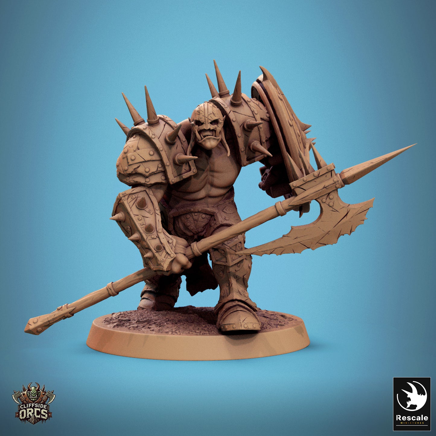 Orc Infantry Soldier - Forward - Halberd and Shield