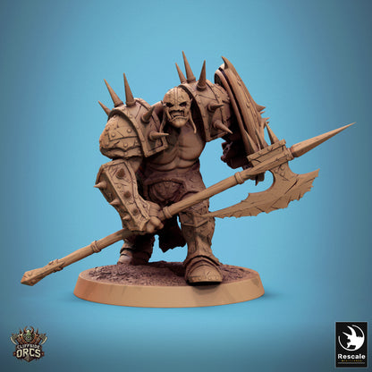 Orc Infantry Soldier - Forward - Halberd and Shield