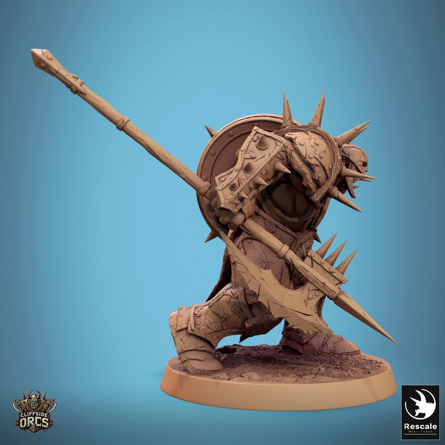 Orc Infantry Soldier - Rage Halberd and Shield