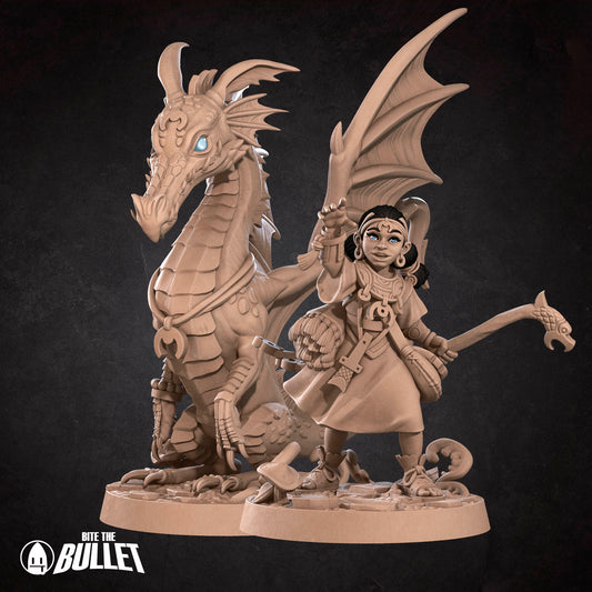 Human Female Summoner - Iconic hero - With Dragon Eidolon