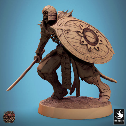 Oriental Skeleton - Sword & Shield - Charge