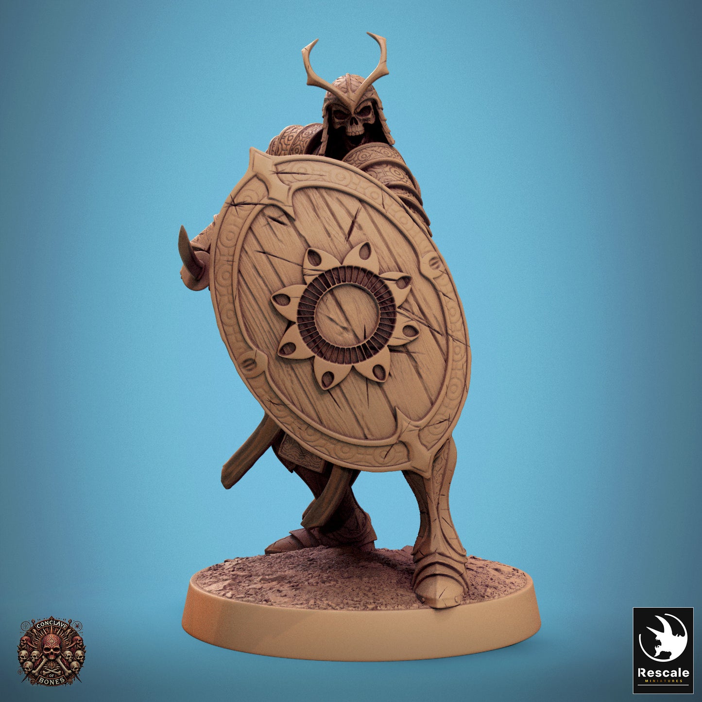 Oriental Skeleton - Sword & Shield - Guard