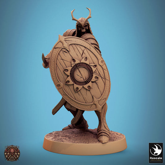 Oriental Skeleton - Sword & Shield - Guard