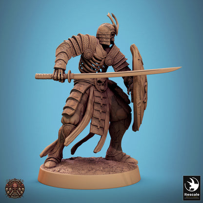 Oriental Skeleton - Sword & Shield - Guard
