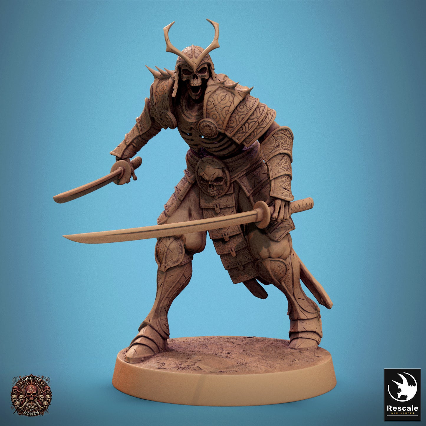 Oriental Skeleton - Dual Swords - Ready