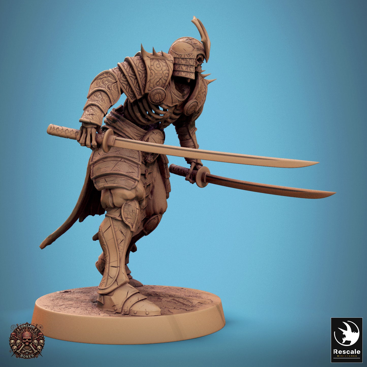 Oriental Skeleton - Dual Swords - Ready