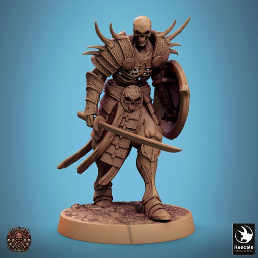 Oriental Skeleton - Sword & Shield - Walk