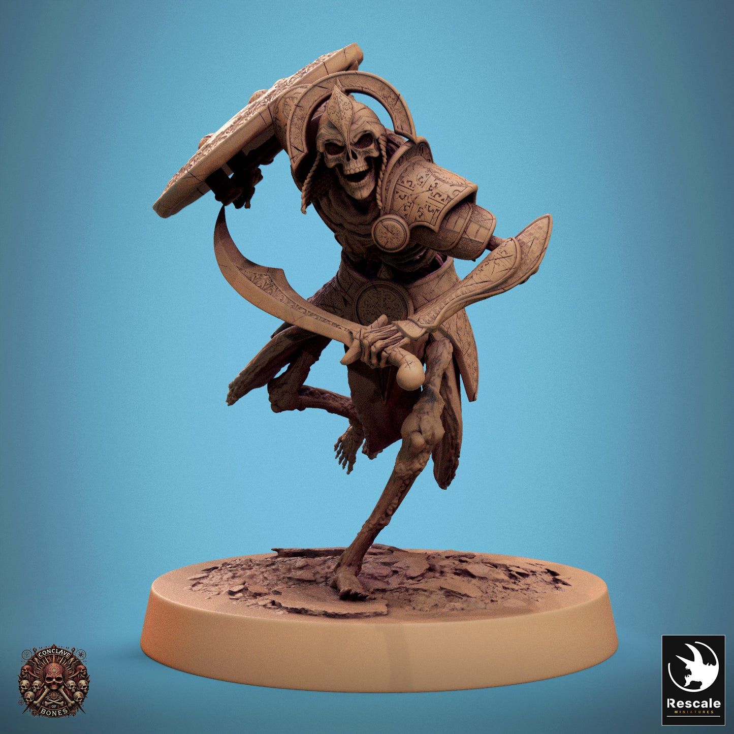 Persian Skeleton - Sword & Shield - Charge - A