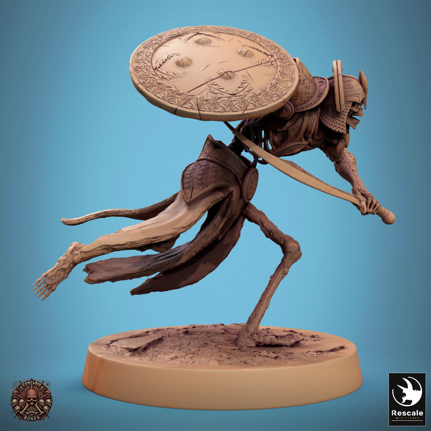 Persian Skeleton - Sword & Shield - Charge - A