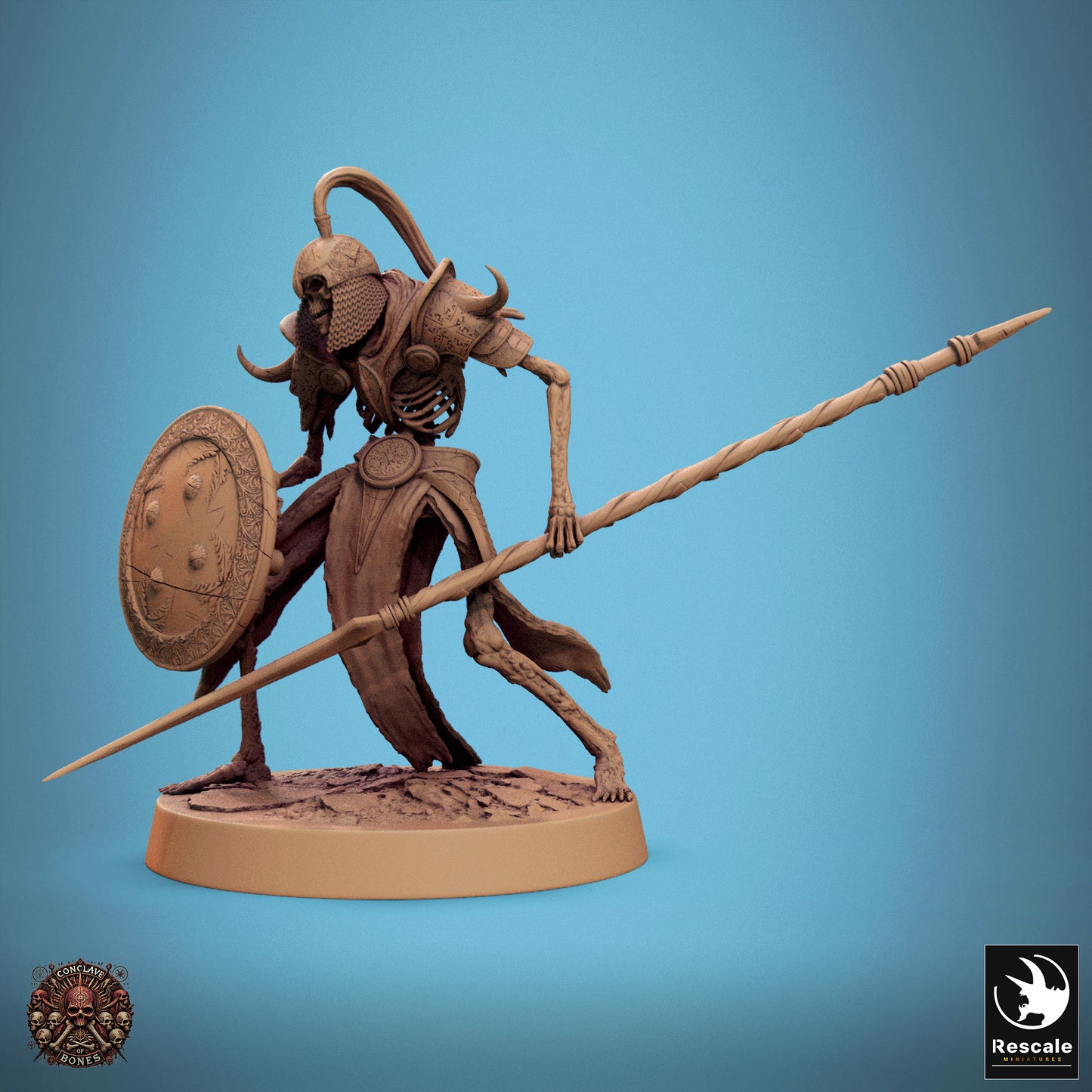 Persian Skeleton - Spear & Shield - Guard B