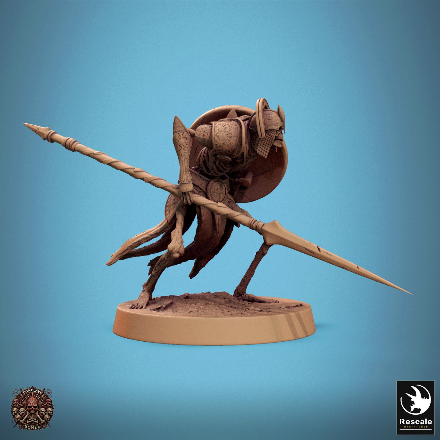 Persian Skeleton - Spear & Shield - Stare C