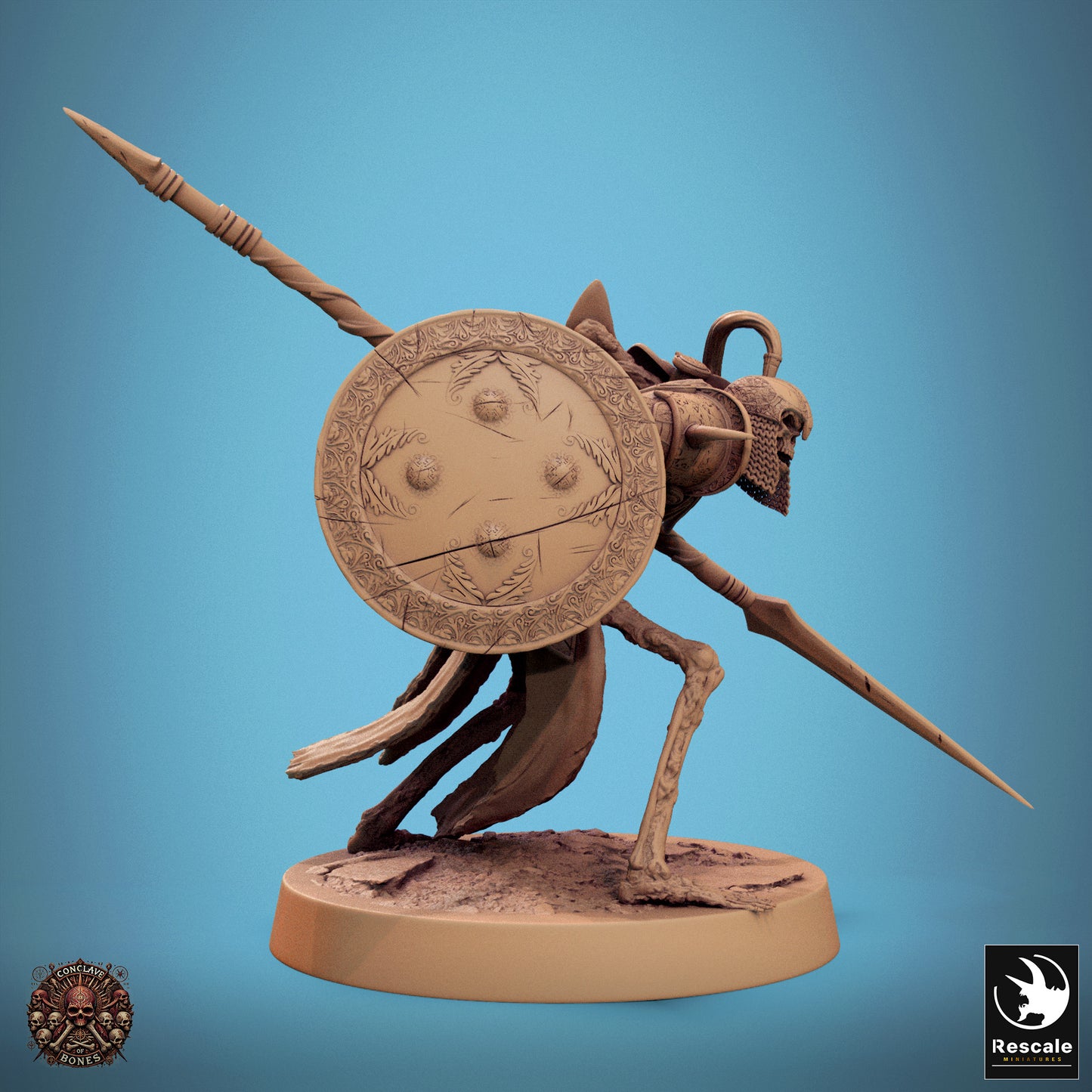 Persian Skeleton - Spear & Shield - Yell