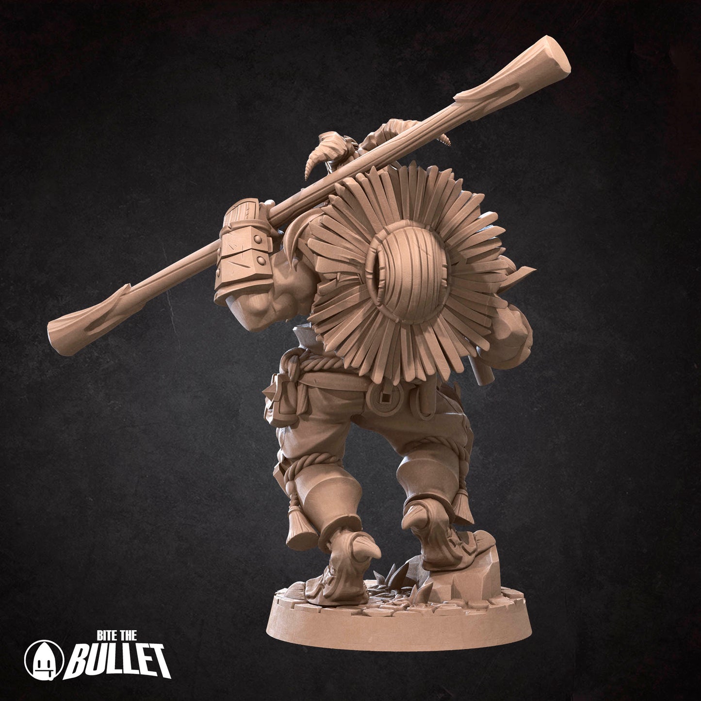 Monk Dragonborn Wielding Bo Staff & Nunchucks