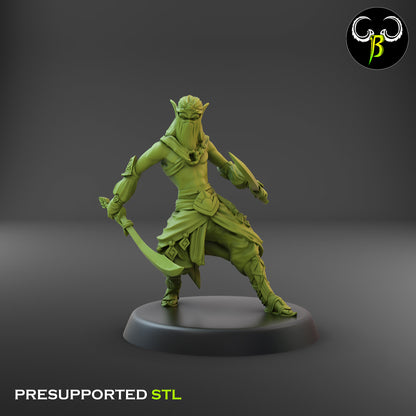 CB Dune Dancers - Elves of the Sand - Swords4 - Dodge