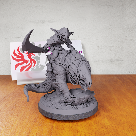 Crooked Crown Goblin Bullette Rider - standing