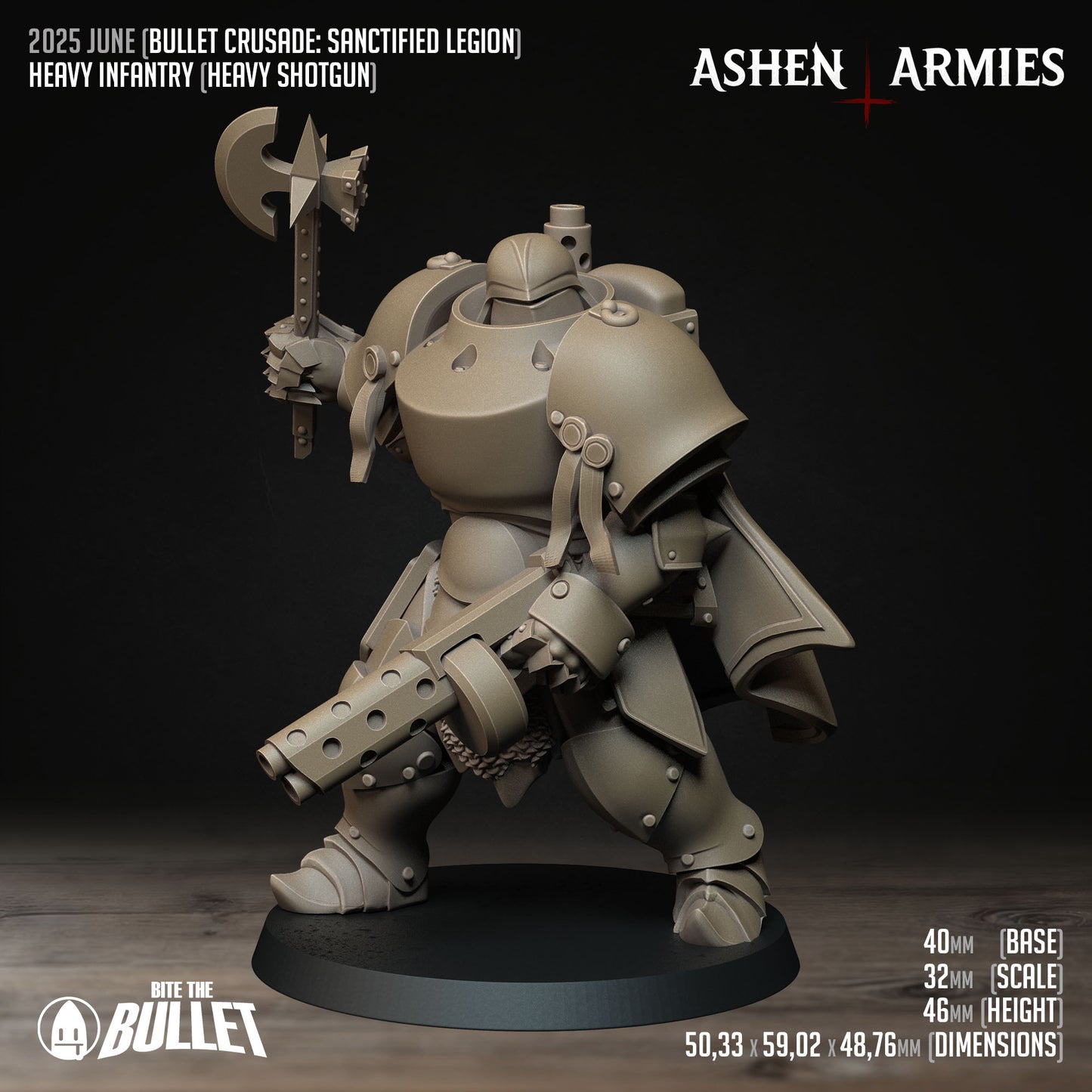 Ashen Armies: Sanctified Legion - Heavy Infantry, Heavy Shotgunner