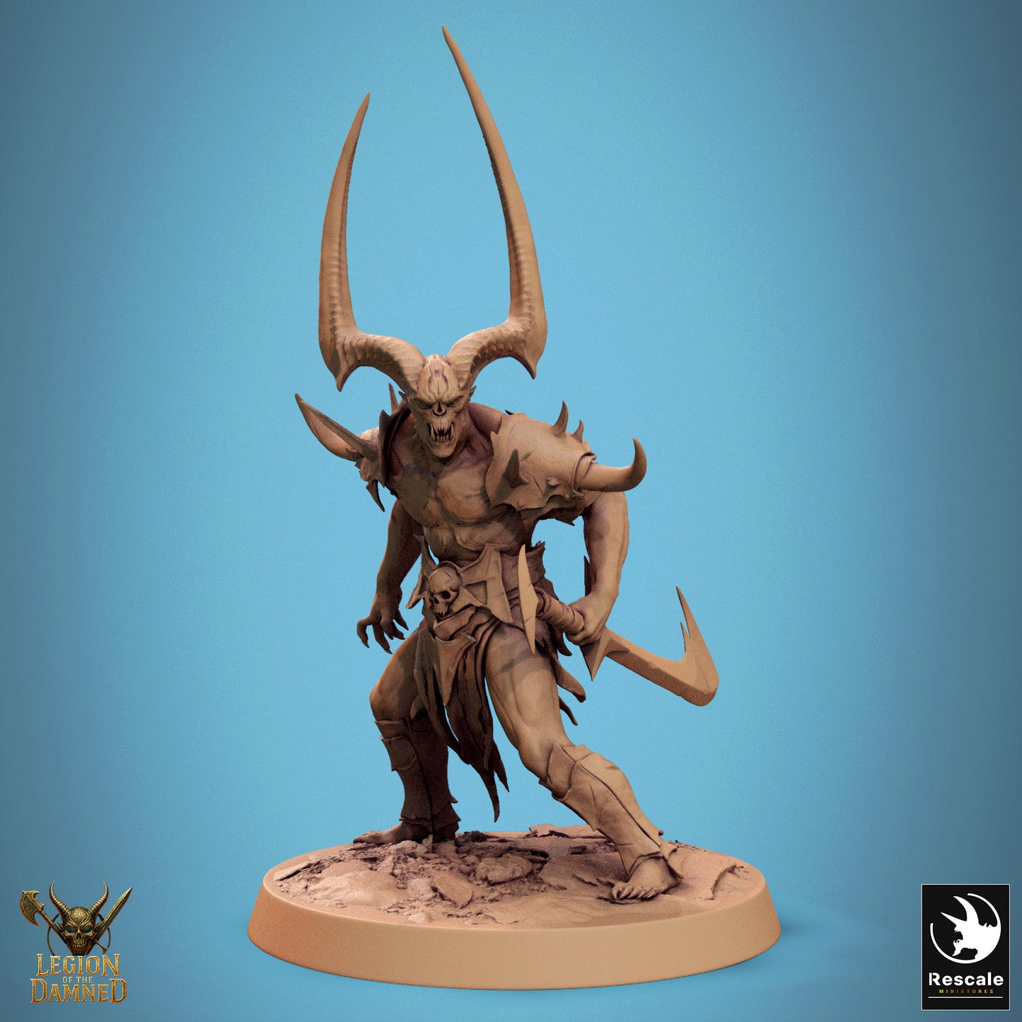 Horned Undead Demon Berserker - Blade - Stance D