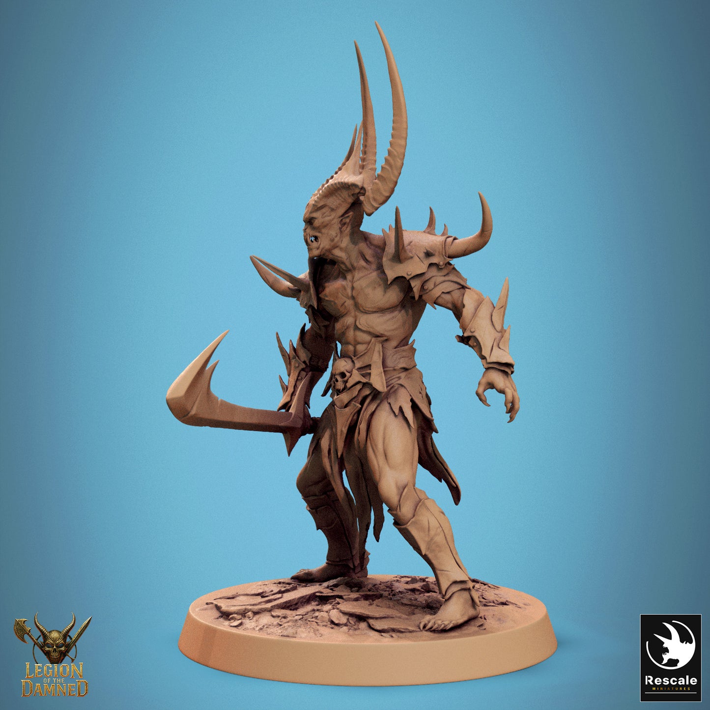 Horned Undead Demon Berserker - Blade - stand