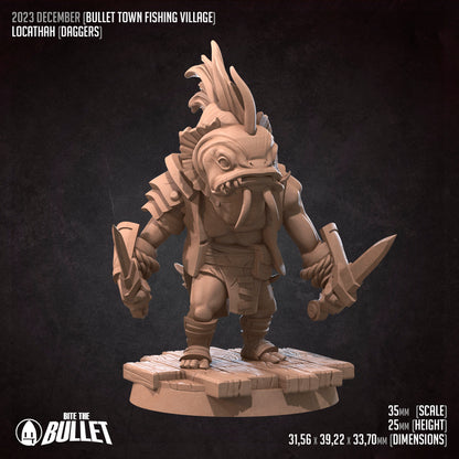 Dagger-Wielding Locathah Bandit