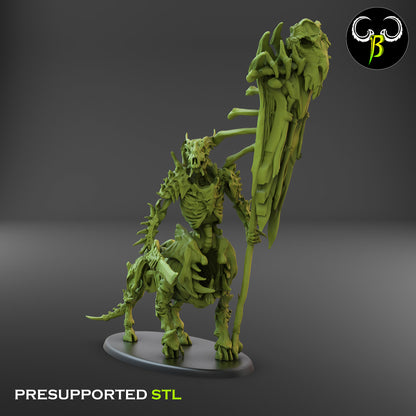 CB Marrow Knights - Bannerman - Undead Centaur Skeleton -Standard Bearer